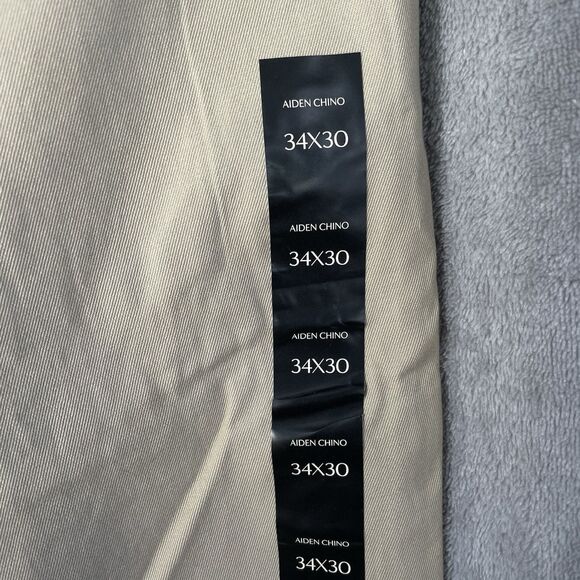Banana Republic Men’s Aiden Chino Slim Fit Khaki Pants Size 34x30 - Picture 13 of 13